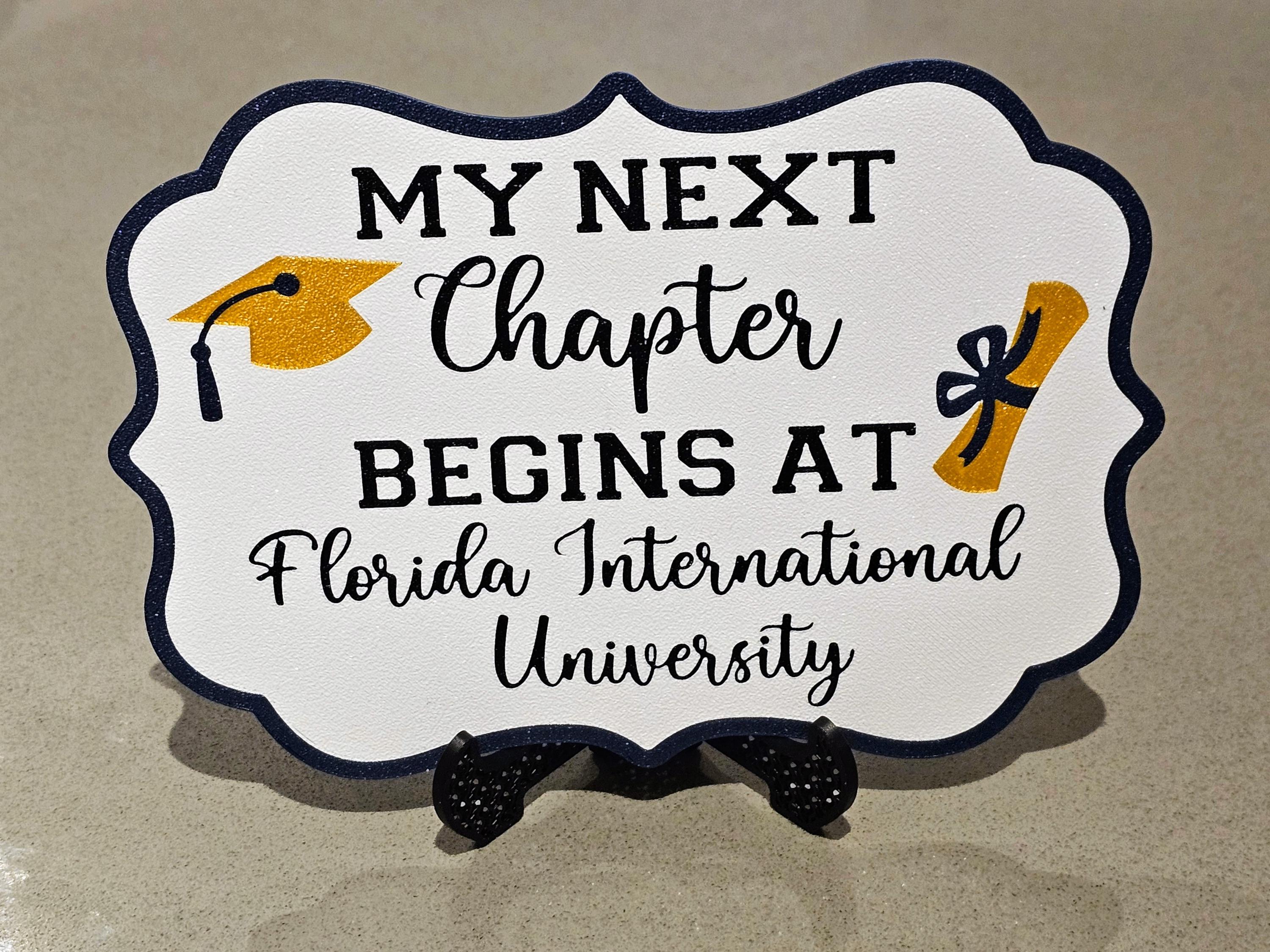 My Next Chapter Begins at Sign, Grad Table Sign 2025, Graduation Table ...
