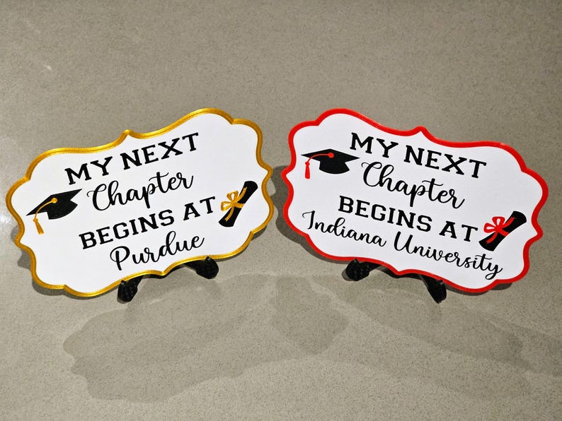My Next Chapter Begins at Sign, Grad Table Sign 2025, Graduation Table ...