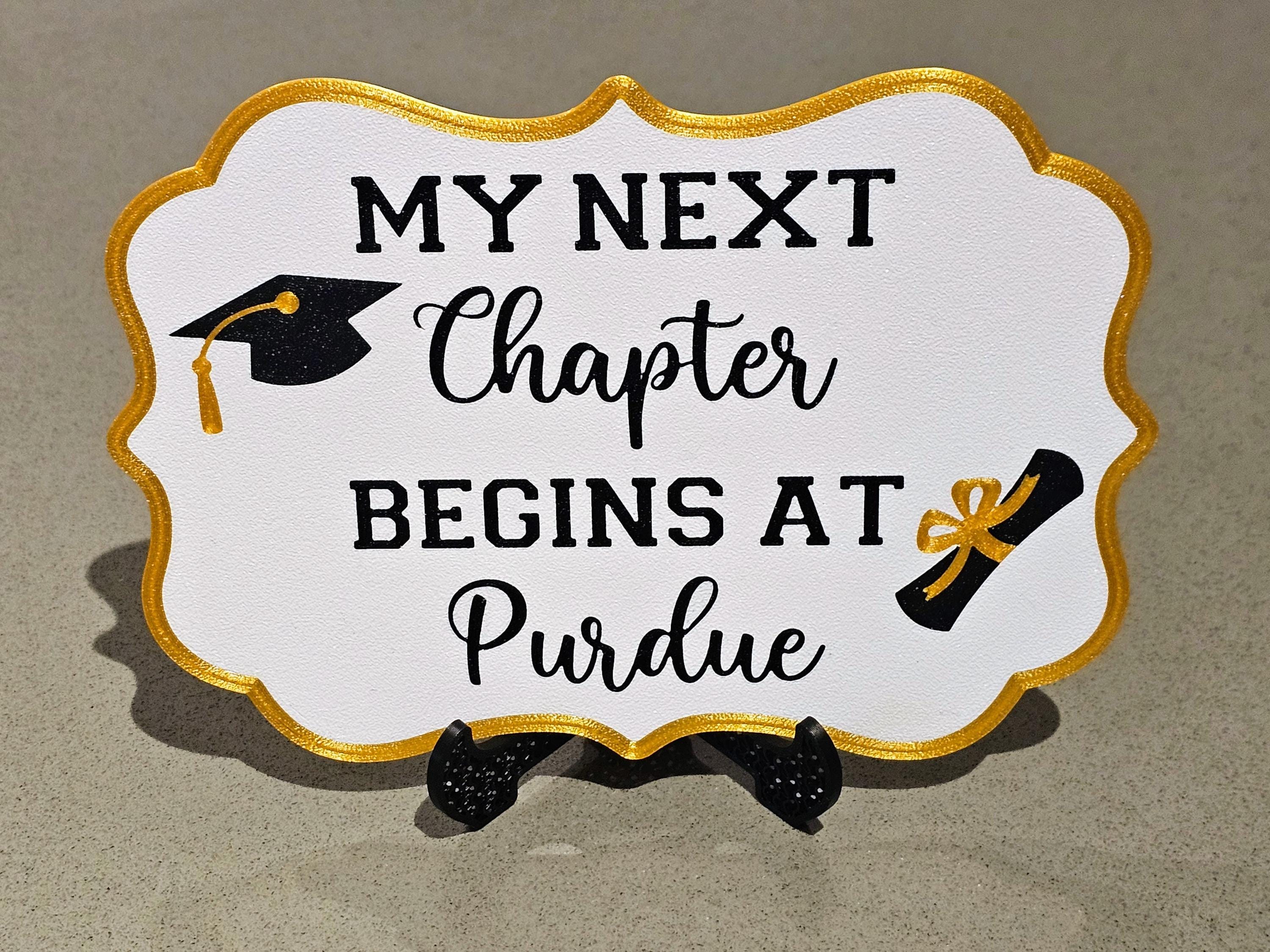 My Next Chapter Begins at Sign, Grad Table Sign 2025, Graduation Table ...