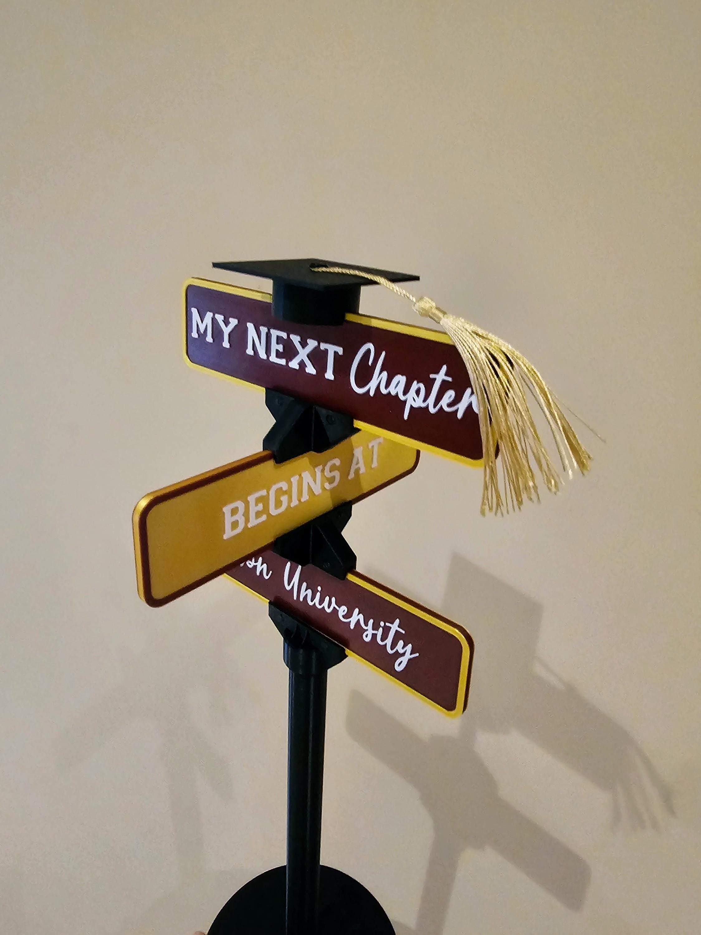 My Next Chapter Begins at Sign | Graduation Table Sign | Grad ...