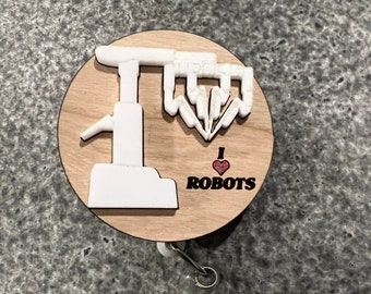 Bobine de badge en bois ou en acrylique pour robot chirurgical