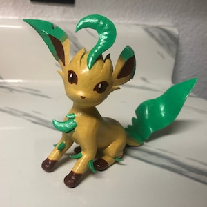 Leafeon 3D drukowana żywiczna figurka