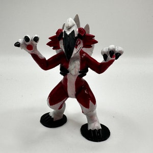 Toon Midnight Lycanroc 3D printed Resin Figure
