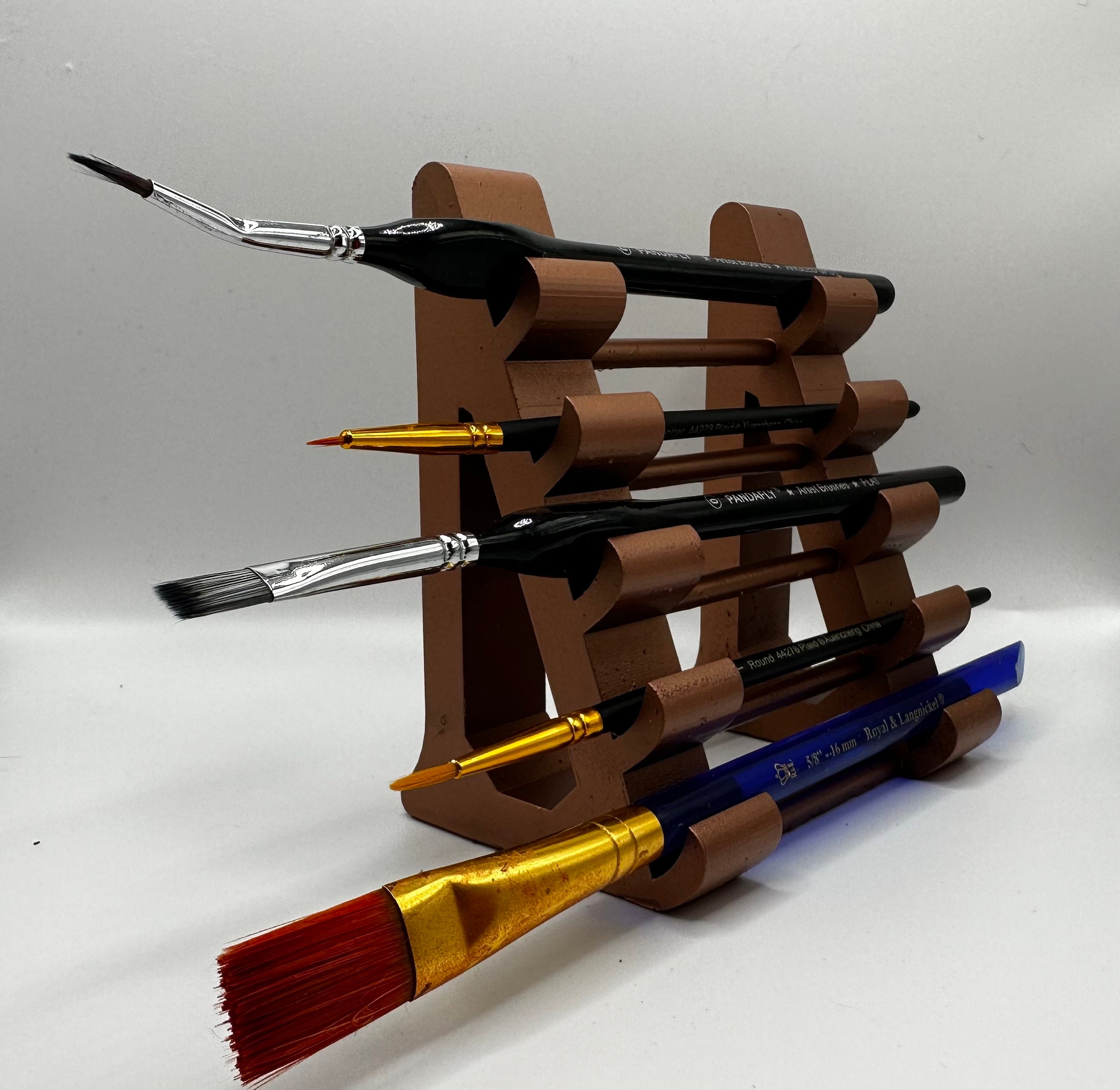 Rotating Paint Brush Holder for Big and Small Brushes, Handmade Paintbrush  Holder 