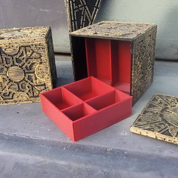 Puzzle box LeMarchant configuration hellraiser. Trinket box with 3 trays inside