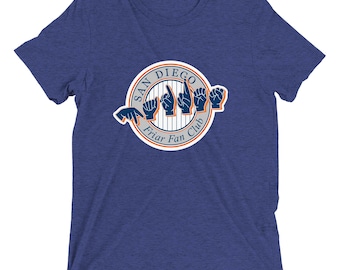 Camiseta gráfica con las manos de los Padres en ASL / Tejido de triple mezcla