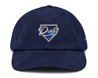Gorra retro de pana SD Dads / Padres / Azul marino / *Ver DESCRIPCIÓN DEL ARTÍCULO*