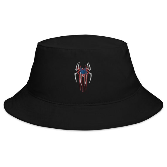 Embroidered Spider-men Bucket Hat 