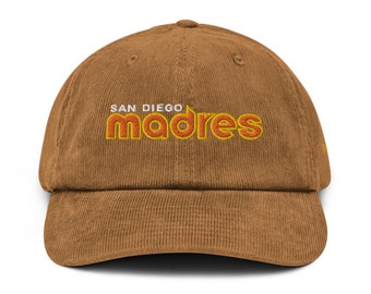 Sombrero de pana retro San Diego Madres / Padres / Camel Brown / *VER DESCRIPCIÓN DEL ARTÍCULO*