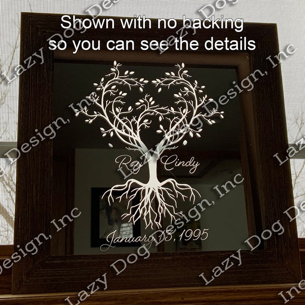 Laser Engraved Mirror Personalized