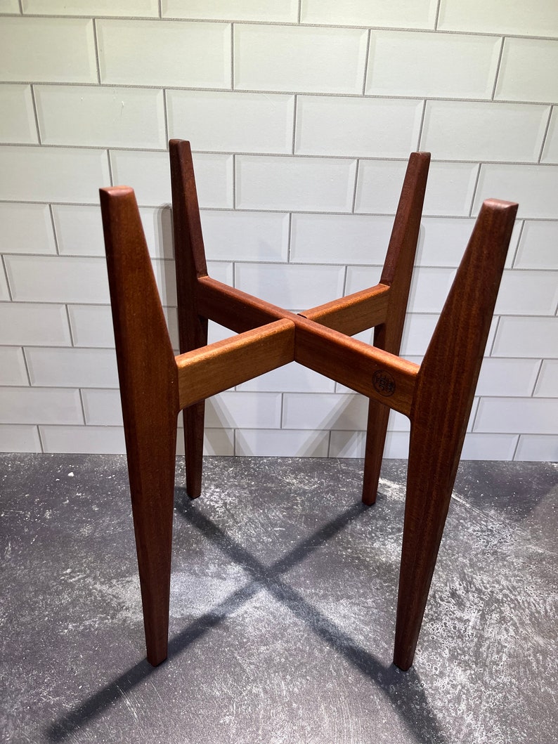 MCM Inspired Indoor Plant Stands Modern Home Decor Hand Made Etsy