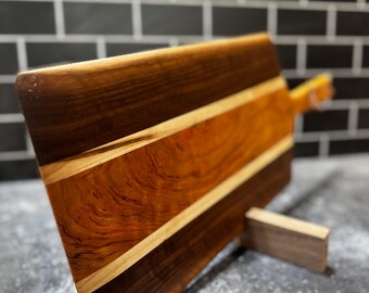 Handcrafted Hardwood Bread Peel: Pizza Paddle Charcuterie Board (9"x15")