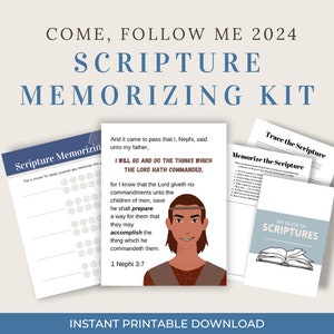 Come Follow Me 2024 Scripture Memorizing Kit- LDS Printables