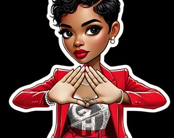 DST Diva in Red Graphic - Digital Download