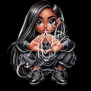 Digital Delta Inspired |Black Sorority Character Bundle | Cartoon PNGs for Sublimation & Apparel Design | Downloadable”
