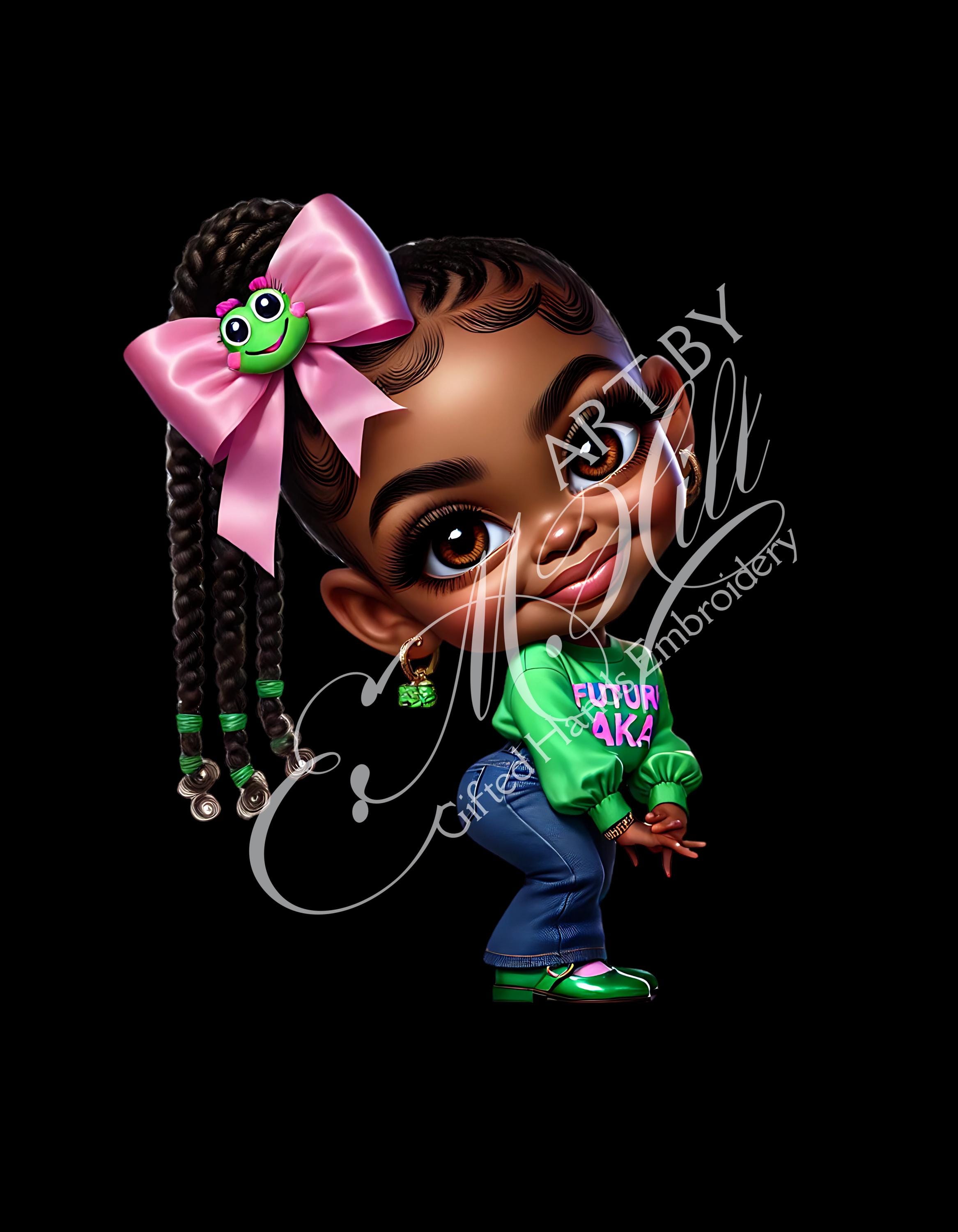 Future AKA Digital Artwork - Stylish Alpha Kappa Alpha Inspired Graphic