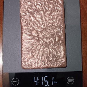 copper ingot 4.9 pounds ( polished ).