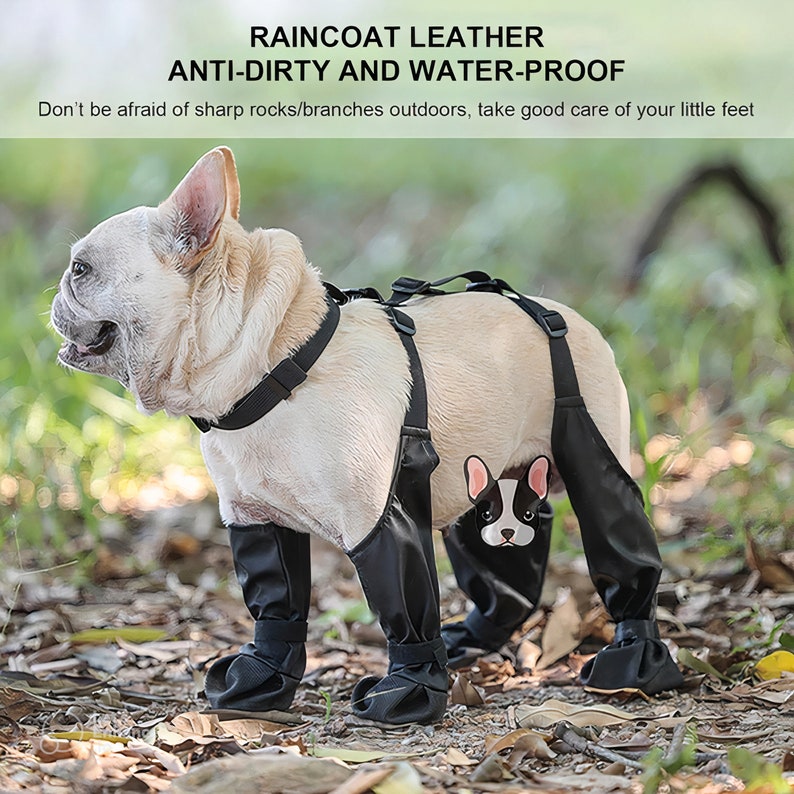 Suspender Dog Boots, Dog Boot Leggings With Adjustable Collar