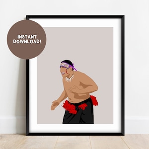 Samoan Faaluma | Digital Art Download | Samoan Art | Samoan Girl | Digital Print | Pacific Island Illustration | Polynesian Art