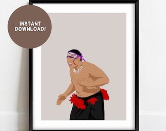 Samoan Faaluma | Digital Art Download | Samoan Art | Samoan Girl | Digital Print | Pacific Island Illustration | Polynesian Art