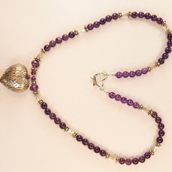 Heart with Amethyst