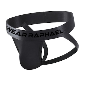 WR21 Wear Raphael Men’s sexy Black Jock Strap Supporter Underwear for Male