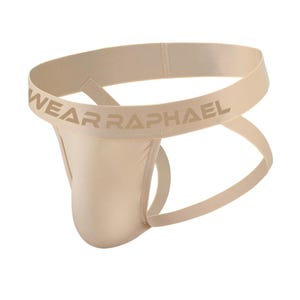 WR21 Wear Raphael Men’s sexy Beige Jock Strap Supporter Underwear for Male