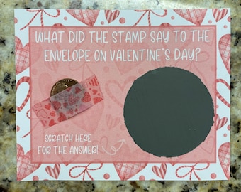 Valentine's Day Scratch Off Joke Card