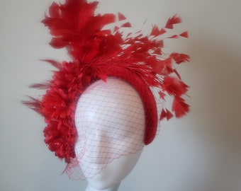 Fascinator Headband in assorted colors - ideal for Derby, Royal ascot, weddings, mother of the bride, maid of honor, wedding guest etc