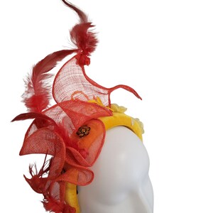 A rare color combination headband for Derby, royal ascot, wedding, and all events.
