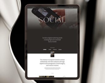 Squarespace 7.1 Website Template, Content Creator Theme
