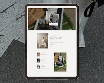 Parisian Squarespace 7.1 Website Template, Editorial Design