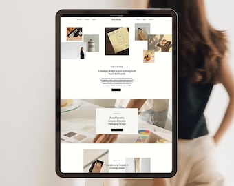 Minimalist Squarespace 7.1 Website Template, Portfolio Theme