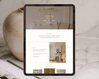 Minimalist Interior Designer Squarespace 7.1 Website Template