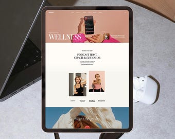 Monday: Squarespace 7.1 Website Template and Theme for Coaches, Bloggers, Podcasters & Service Providers
