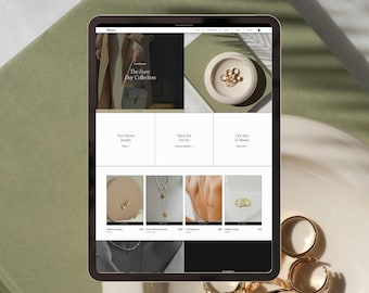 Bijoux E-Commerce Squarespace 7.1 Website Template, Bold Luxury Theme