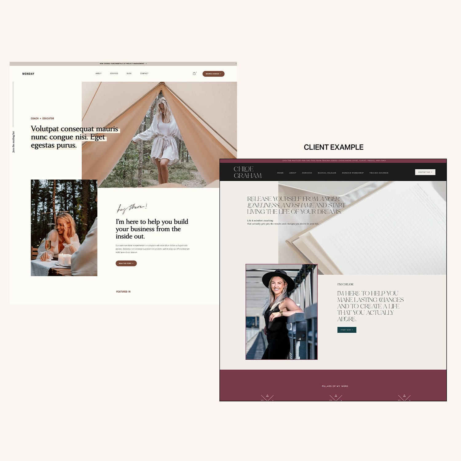 Squarespace 7.1 Website Template for Coaches and Selling Courses ... image.