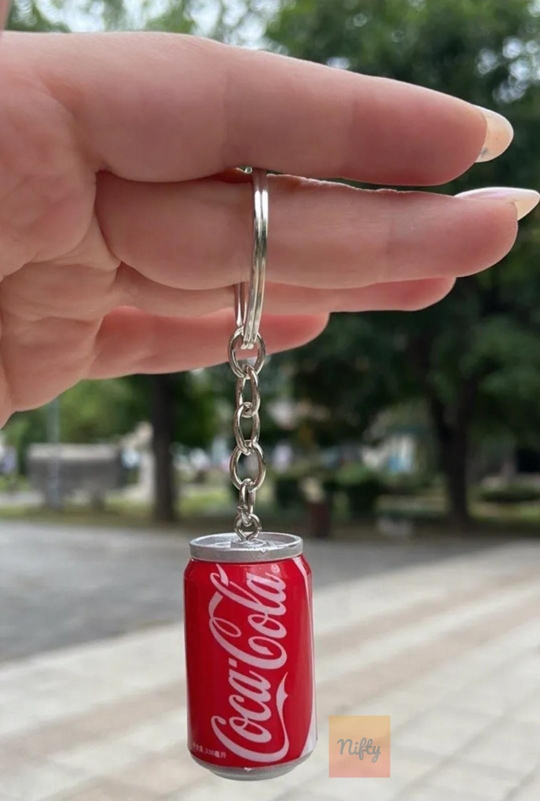 Mini Resin Coca Cola Can Keyrings – Set of 3 | Realistic Coke