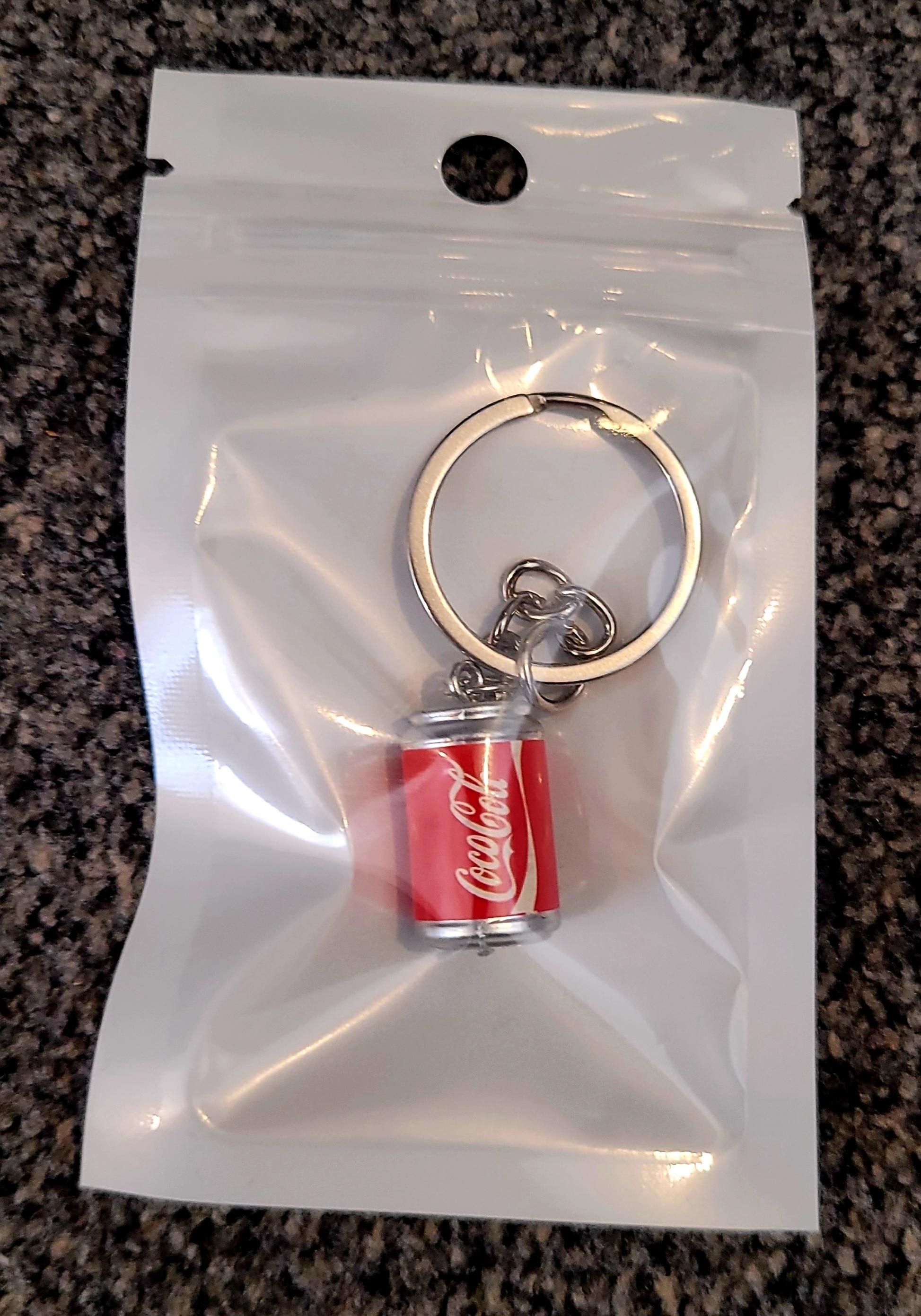 Mini Resin Coca Cola Can Keyrings – Set of 3 | Realistic Coke