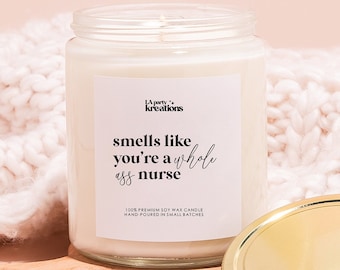 RN Graduation Gifts, Nursing School Candle Gift for Graduation, Funny Nurse Gift, Funny Nursing Graduation Candle