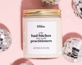 Nurse Practitioner Graduation gift, Gift for New Nurse Practitioner, Gift for Daughter Nurse practitioner, NP graduation funny candle