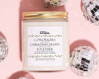 VELA DIVERTIDA PARA COMPAÑERO DE TRABAJO, regalo de vela de invierno, regalo de Navidad, amigo invisible para compañero de trabajo, fiesta de Navidad