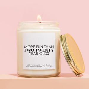 40th Birthday Gift For Her, Funny Birthday Gifts, 40th Birthday Candle for Women, Fortieth Birthday Candles, Best Friend Candle Gift