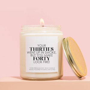 Funny 40th Birthday Candle, 40th Birthday Gift for Women, Best Friend Fortieth Birthday Gift,40th Birthday Candle, Birthday Candle for Women
