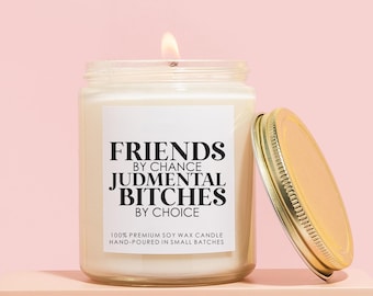 Funny Friendship Candle, Funny Friend Birthday Gift, Coworker Friend Gift Candle