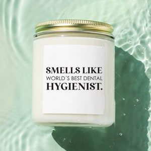 Dental Hygienist Candle Gift, Funny Future Dentist Gift, Dental School Gift for Her, Dental Hygienist Appreciation Gift, Graduation Gift