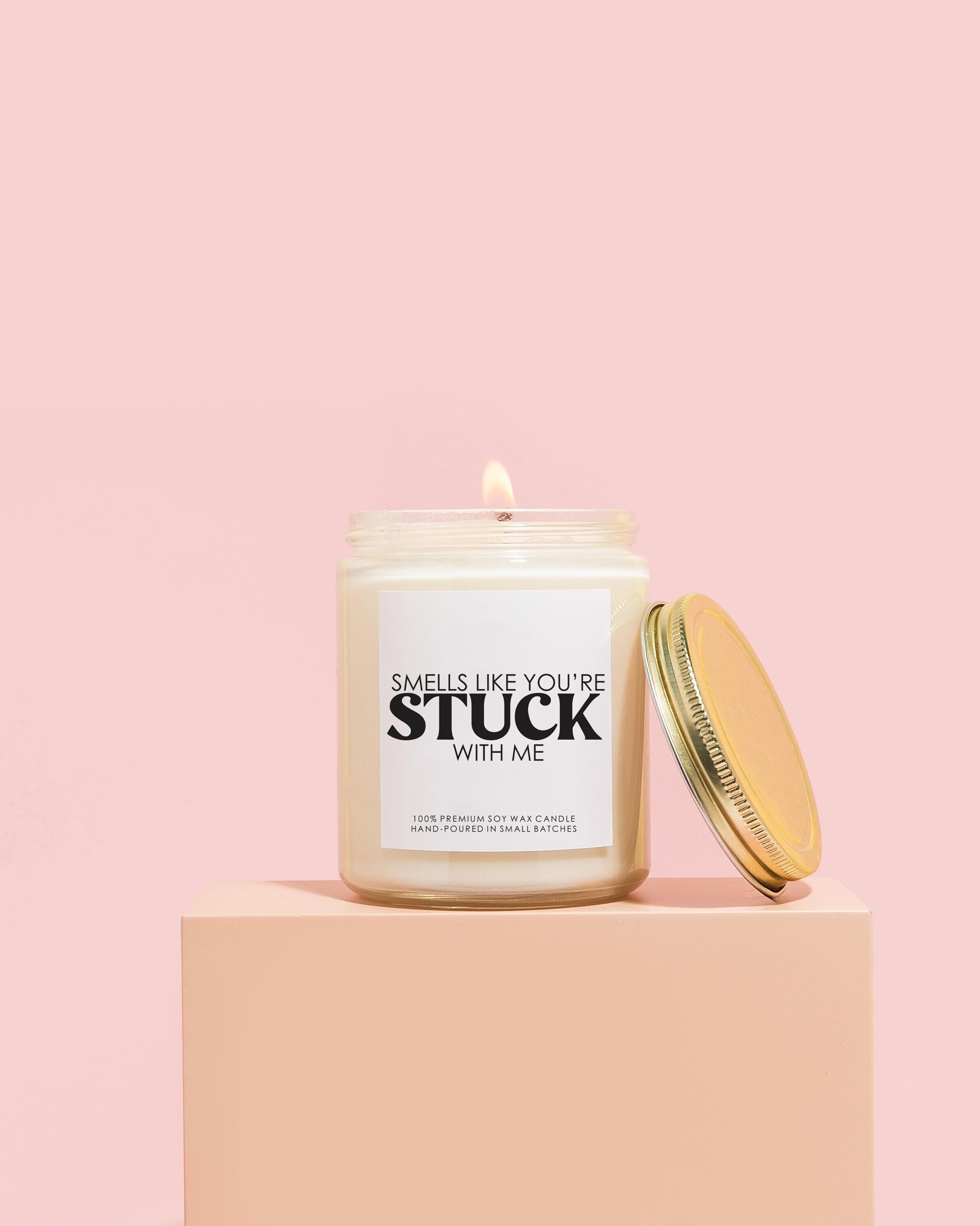 Smells Like You're Stuck With Me Candle W/ Personalized Picture Soy, Custom Photo, Anniversary Gift, Wedding Gift Long Distance Relationship - Australia