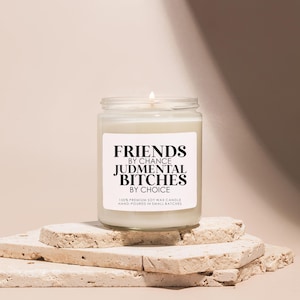 Funny Friendship Candle, Sarcastic candle for Friend, Funny Bff Gift, Tomorrow isn't promised be a hoe today, Holiday Bestie Gift Friends by Chance Judgemental B*tches By Choice
