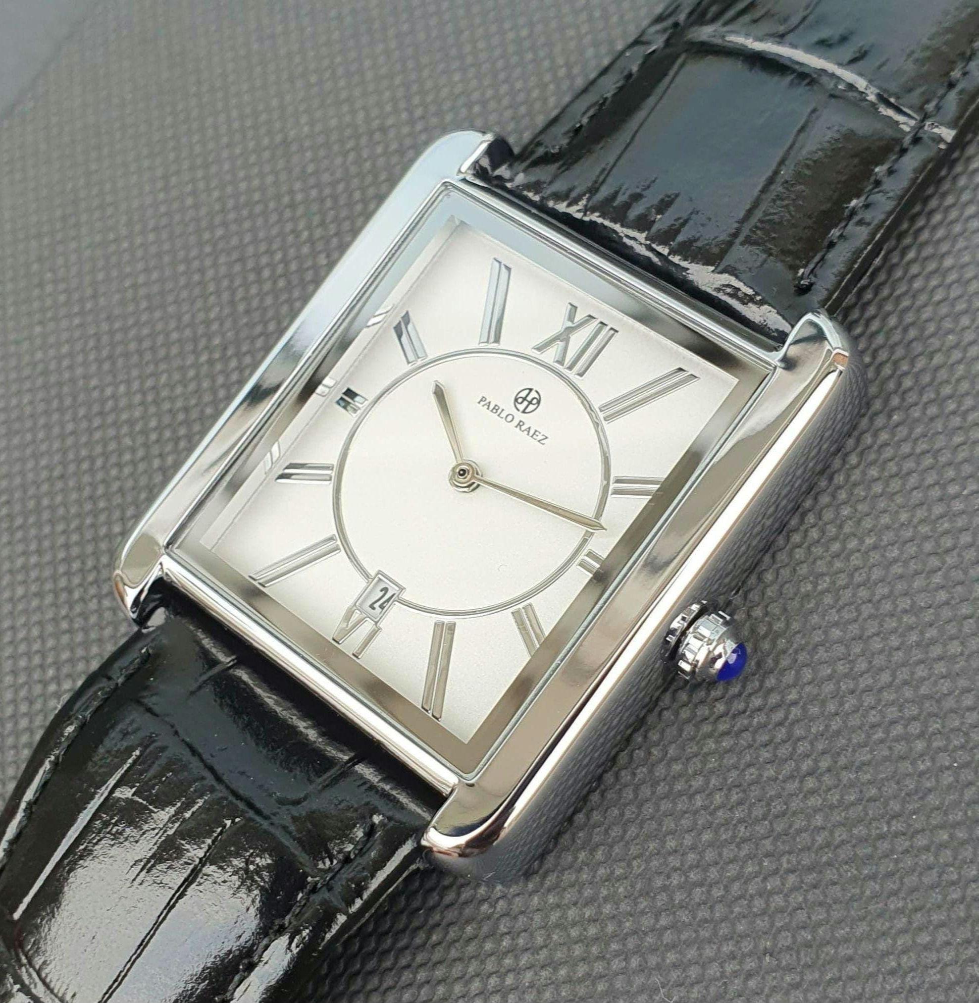Verre De Montre Rectangle 20 X 22 Mm - Cintré Sur 2 Côtés, Pour Remplacement - Neuf