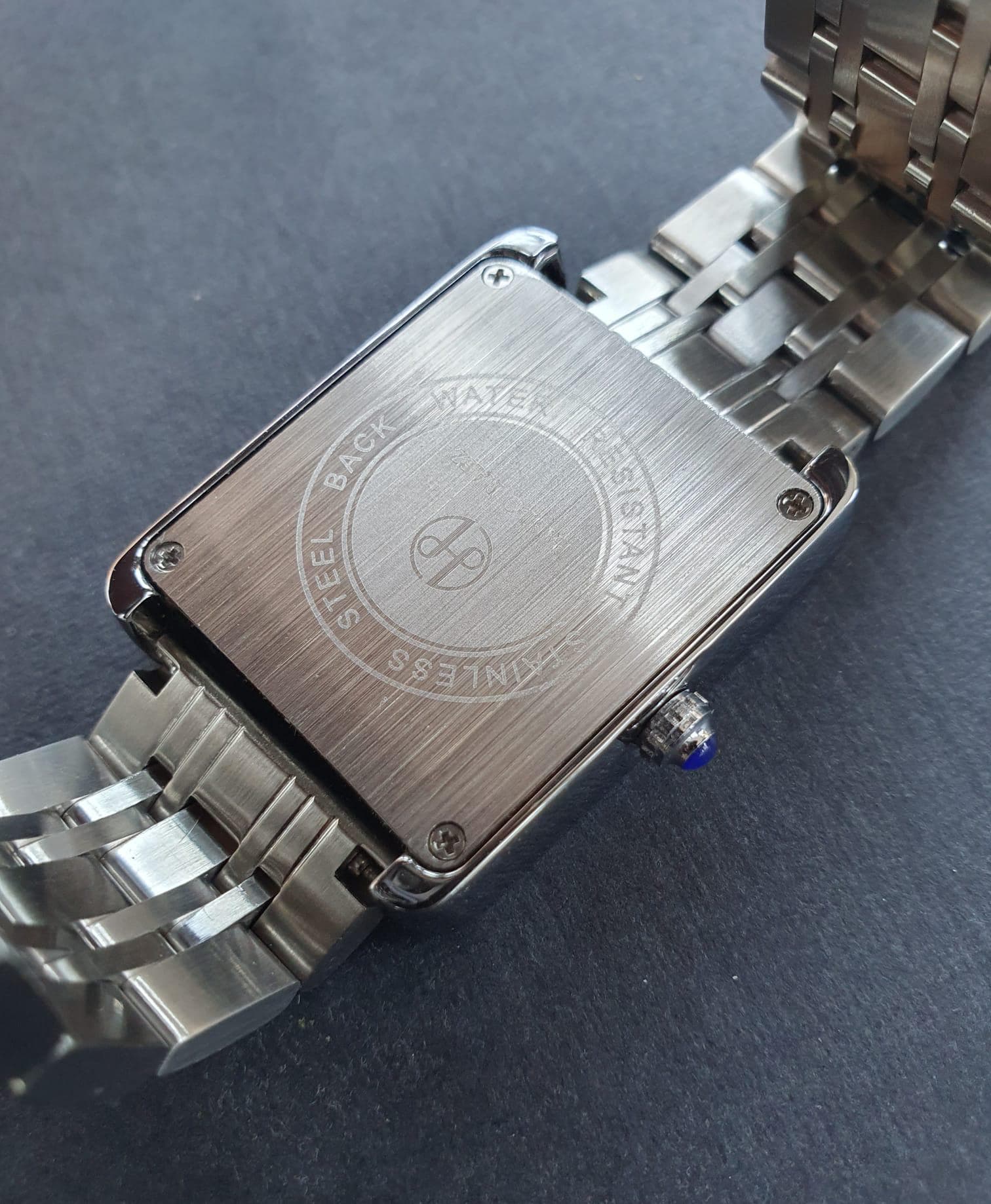 Orologio Uomo Vintage Rettangolare – Quadrante Con Numeri Romani, Cinturino In Pelle, Quarzo, Cassa Oro E Argento
